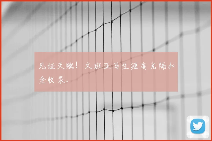 见证天赋！文班亚马生涯高光隔扣全收录。